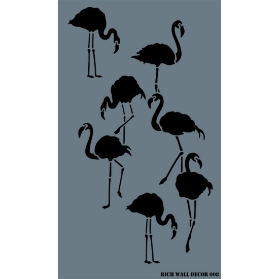 Storch Wand Deko Schablonen / Stencil - WALL008 - Rich Hobby